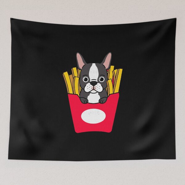 Item preview, Fries and pug designed and sold by ErenStream.