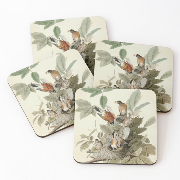 Item preview, Birds feeding their chicks  - John James Audubon designed and sold by Vintage Designs +.