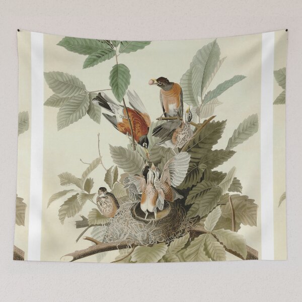 Item preview, Birds feeding their chicks  - John James Audubon designed and sold by Vintage Designs +.