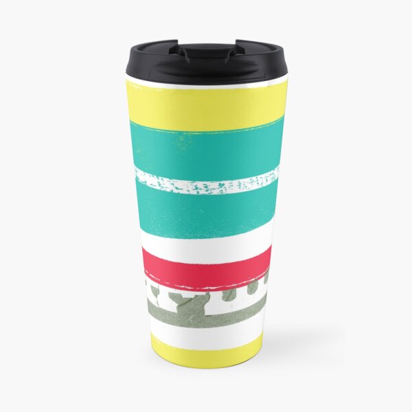 Paper Stripes Travel Mug