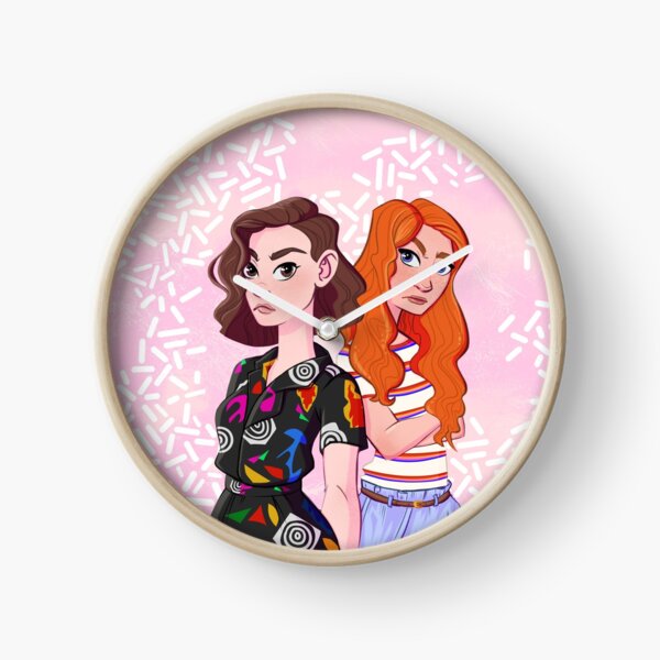 I Dump Your Ass - Stranger Things Best friends - Max and Eleven Fan Art Clock