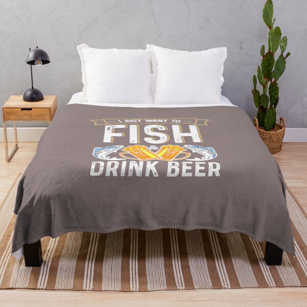 Artikelvorschau, I Just Want To Fish & Drink Beer entworfen und verkauft von fantasyy.