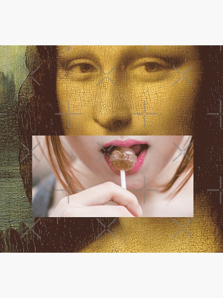 Mona Lisa Lollipop Selfie Search Results Web results Leonardo da Vinci Pop Culture Print by thespottydogg