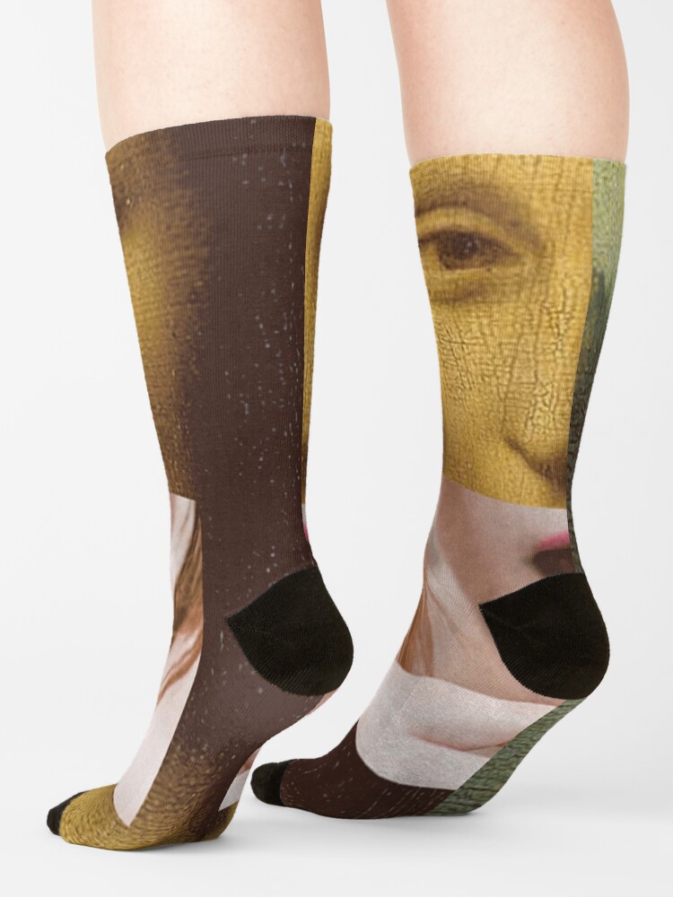 Alternate view of Mona Lisa Lollipop Selfie Search Results Web results Leonardo da Vinci Pop Culture Print Socks