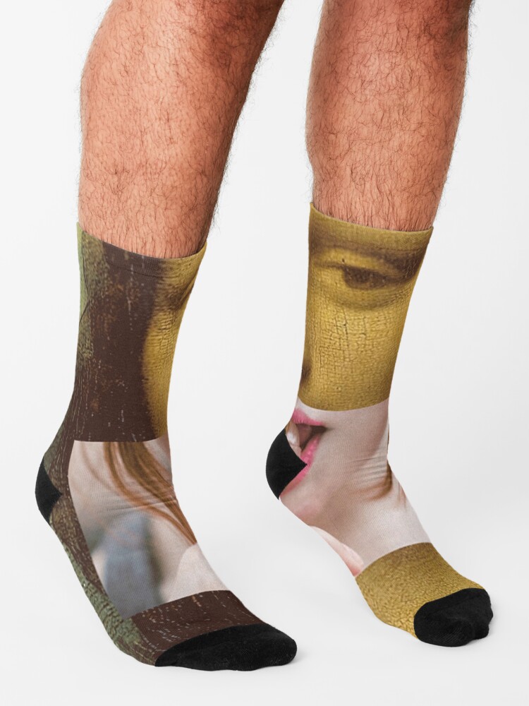 Alternate view of Mona Lisa Lollipop Selfie Search Results Web results Leonardo da Vinci Pop Culture Print Socks