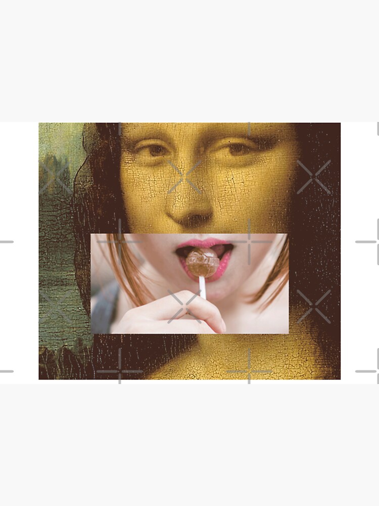 Mona Lisa Lollipop Selfie Search Results Web results Leonardo da Vinci Pop Culture Print by thespottydogg