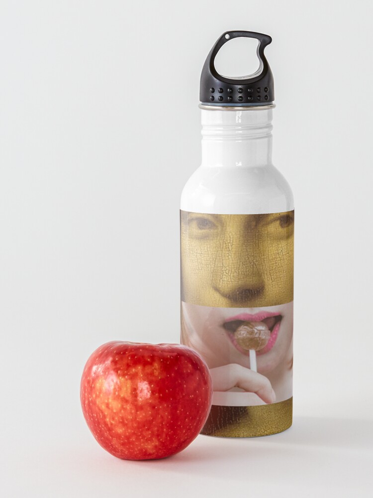 Alternate view of Mona Lisa Lollipop Selfie Search Results Web results Leonardo da Vinci Pop Culture Print Water Bottle