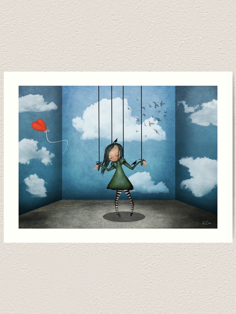 Vista alternativa de Lámina artística Me tiras del corazón