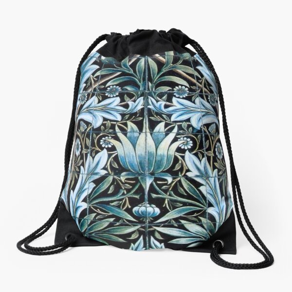 William Morris Blue Pattern Sac à cordon