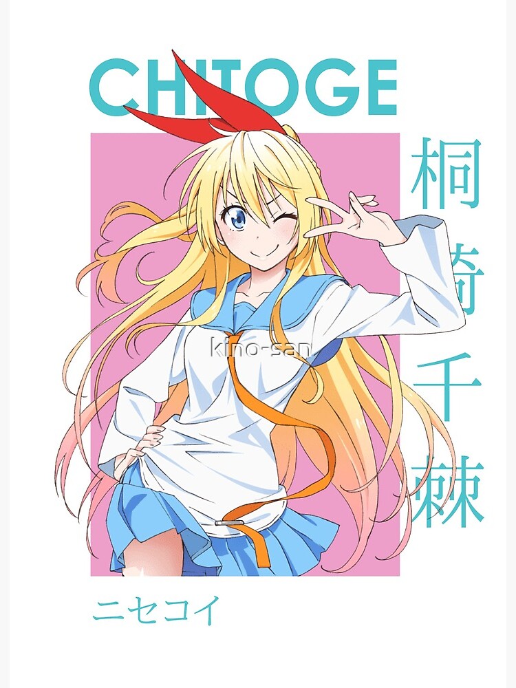 Chitoge Kirisaki Nisekoi False Love Card Anime | Art Board Print