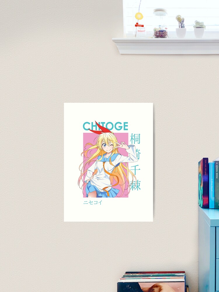 Chitoge Kirisaki Nisekoi False Love Card Anime | Art Board Print