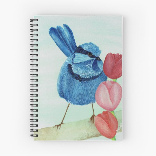 Item preview, Wren Azul con Tulipanes designed and sold by Deb Webb.