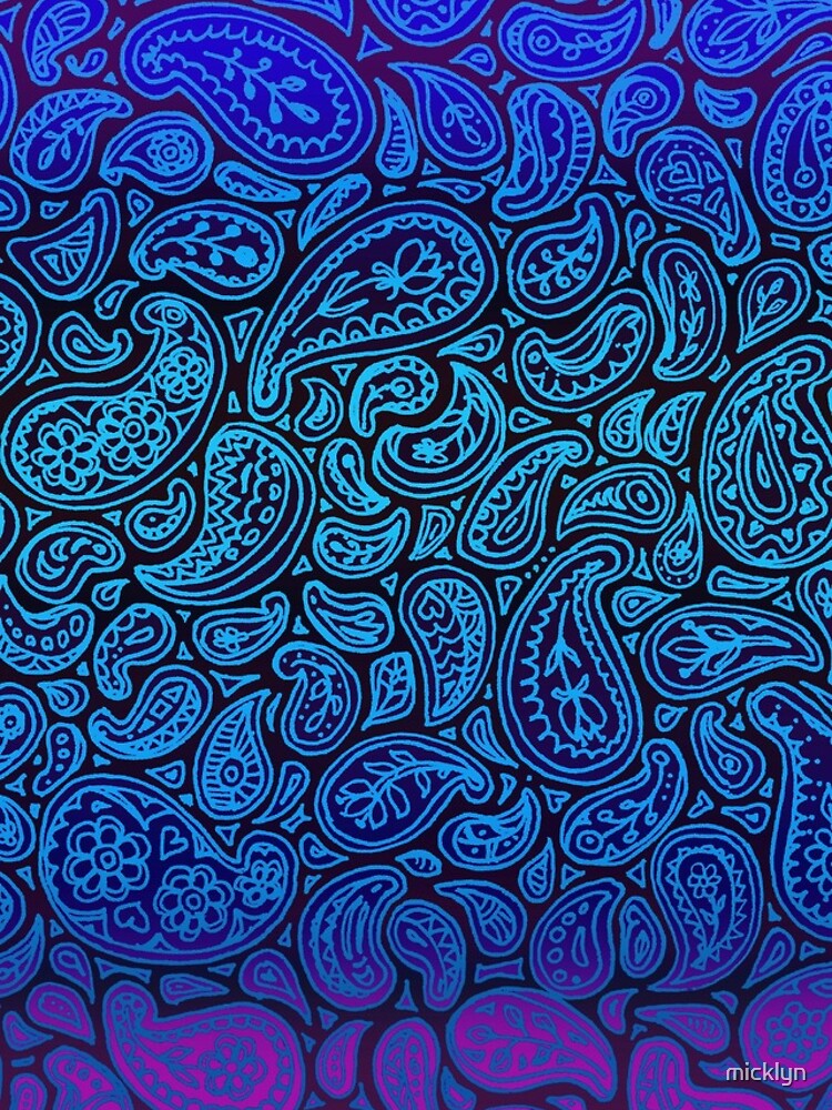 Purple Paisley by micklyn