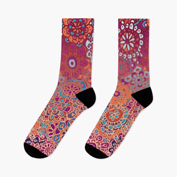 Item preview, Psychedelic Ombre Flower Doodle designed and sold by micklyn.
