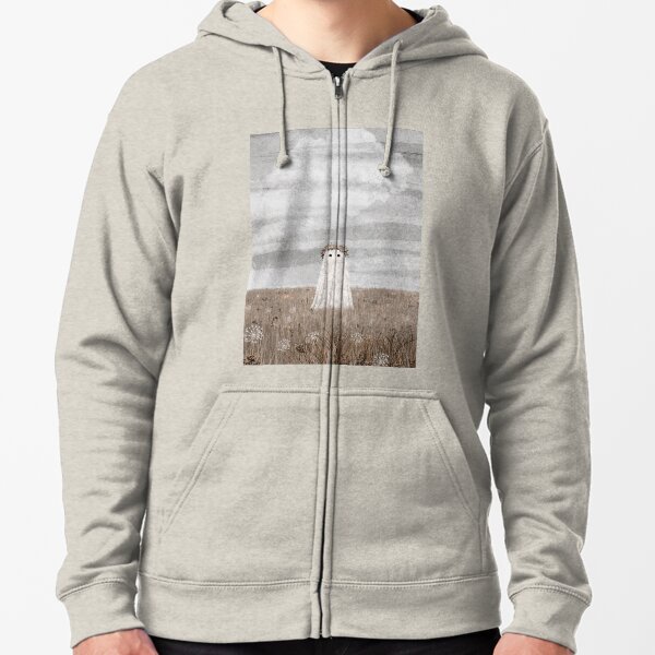 There's a Ghost in The meadow Autumn Zipped Hoodie