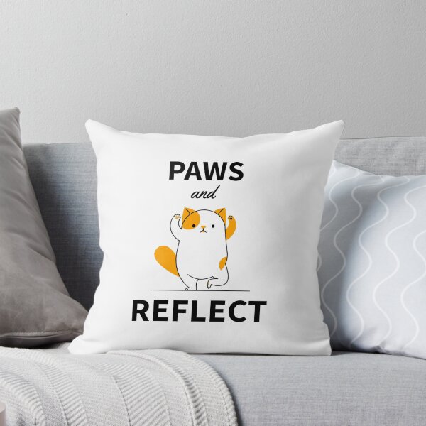 Item preview, Paws & Reflect | Cat Lovers | Meditation | Mindfulness Digital Artwork Design designed and sold by taglinetees.