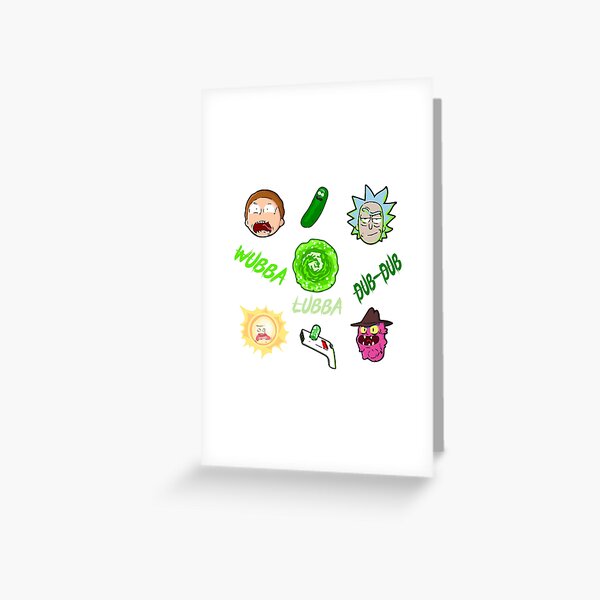 Rick and Morty Greeting Card
