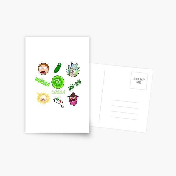 Rick and Morty Postcard