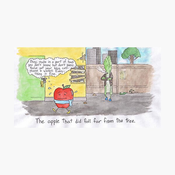 The Apple That Did Fall Far from the Tree Photographic Print