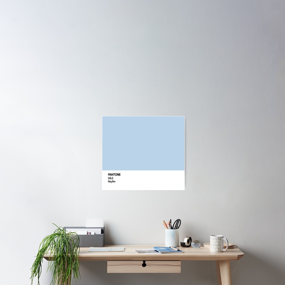 "PANTONE Baby Blue" Poster for Sale by HouseofBalloon Redbubble