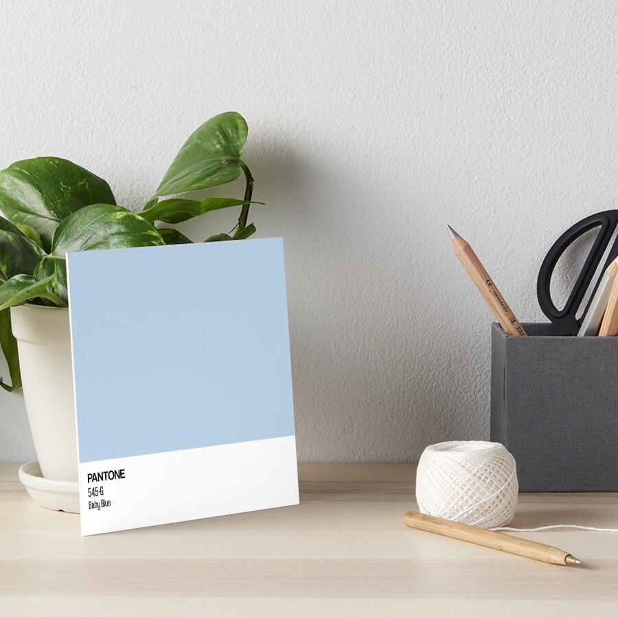 "PANTONE Baby Blue" Art Board Print by HouseofBalloon Redbubble