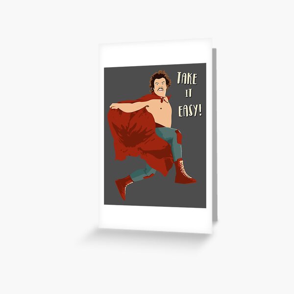 Take It Easy, El Luchador Mascarado Artwork Greeting Card