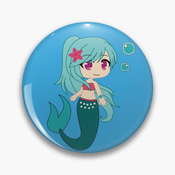 Gacha Life Series Cute Gacha Mermaid Pin By Uwu Kitty Redbubble 