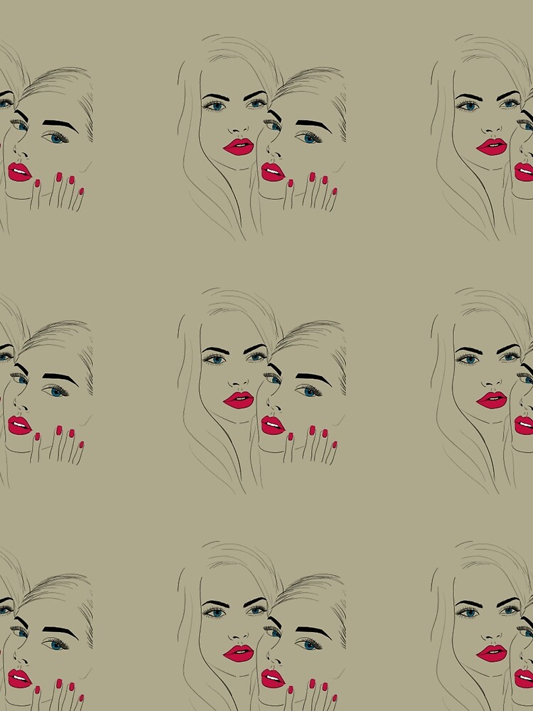 Thumbnail 3 of 3, Scarf, Girl faces designed and sold by Raju2018.