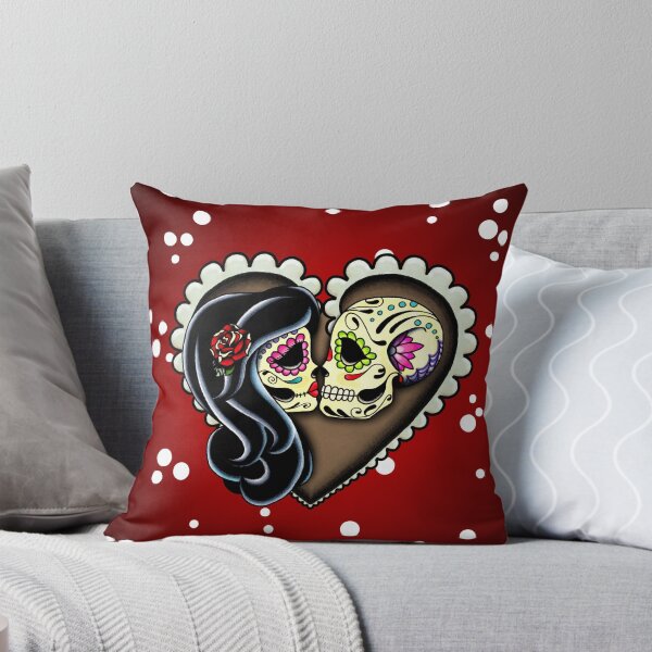 Item preview, Ashes - Day of the Dead Couple - Sugar Skull Lovers designed and sold by Pretty In Ink.