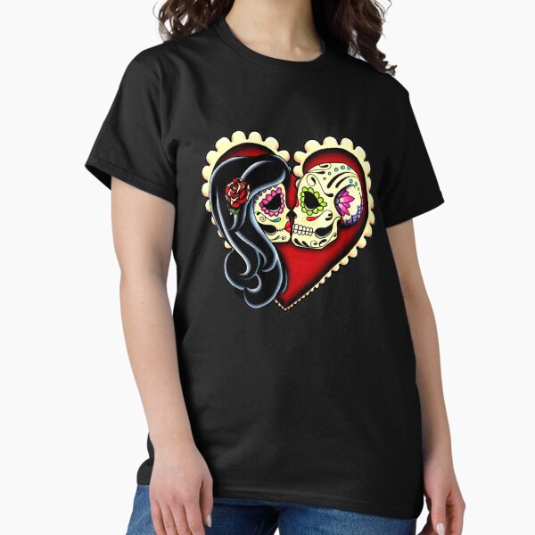 Item preview, Ashes - Day of the Dead Couple - Sugar Skull Lovers designed and sold by Pretty In Ink.