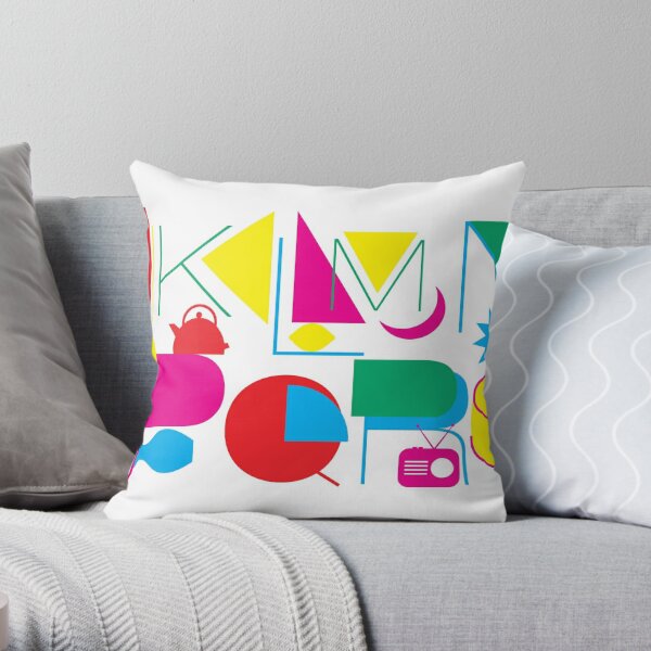 J to S Letters Throw Pillow
