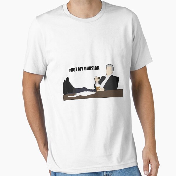 Vista previa del artículo con la obra «Not My Division - DI Lestrade (texto negro)», diseñado y vendido por cyaxares.