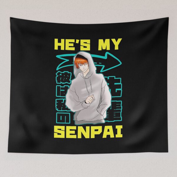 Item preview, He's My Senpai Anime Guy Japanese Kawaii Waifu designed and sold by perfectpresents.