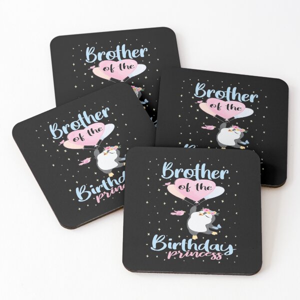 Item preview, Brother Of The Birthday Princess Penguin Girls B-day Party print designed and sold by Grabitees.