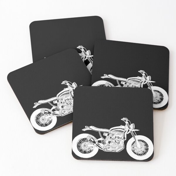 Item preview, Motorrad weiss gezeichnet designed and sold by Zwuck.