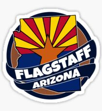Flagstaff Arizona flag burst Sticker