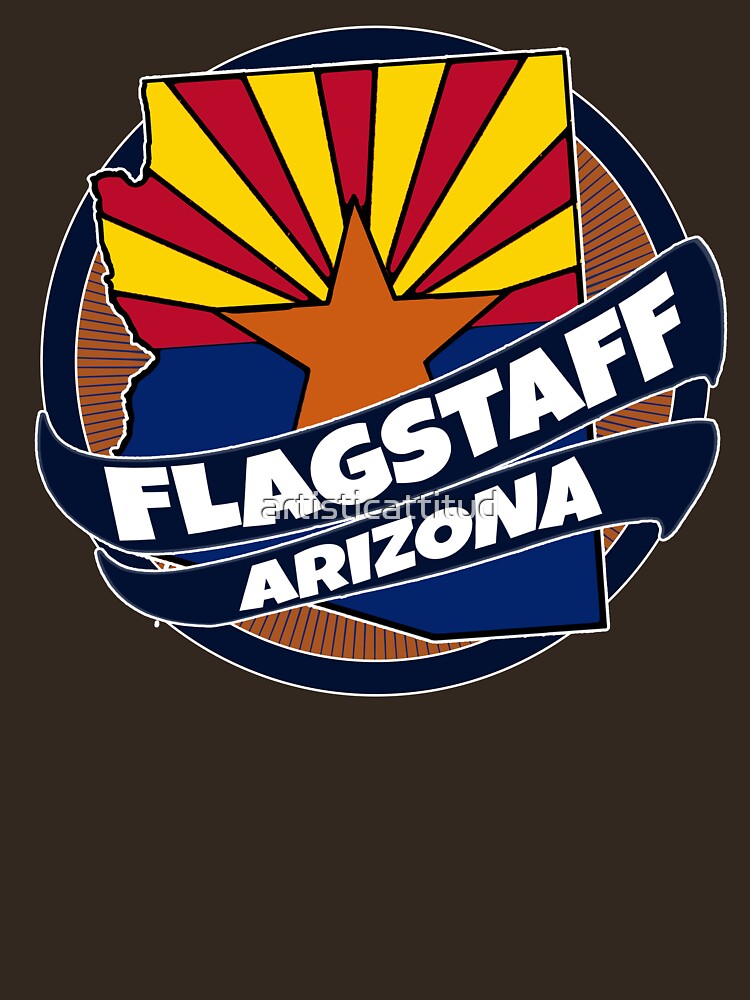 "Flagstaff Arizona flag burst" Tshirt by artisticattitud Redbubble