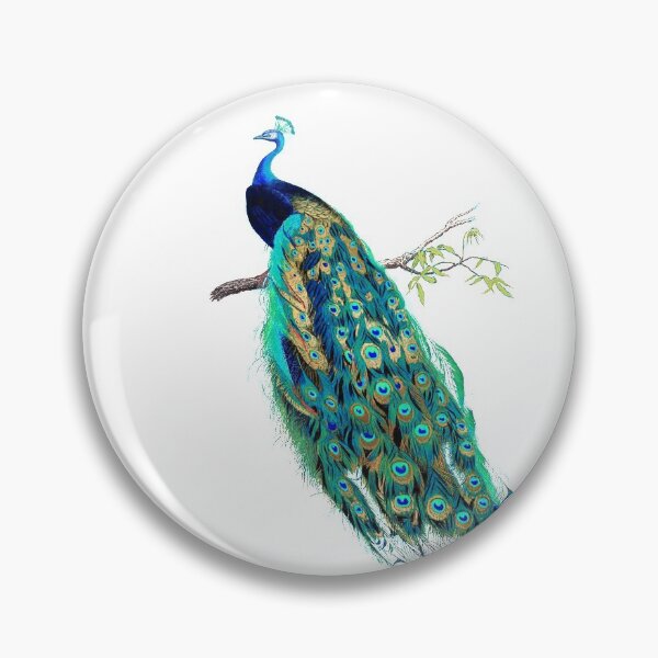 Item preview, Vintage Peacock, Blue+Gold designed and sold by PixDezines.