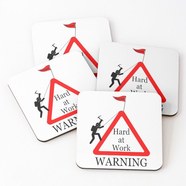 Item preview, Hard at Work WARNING designed and sold by jc007.