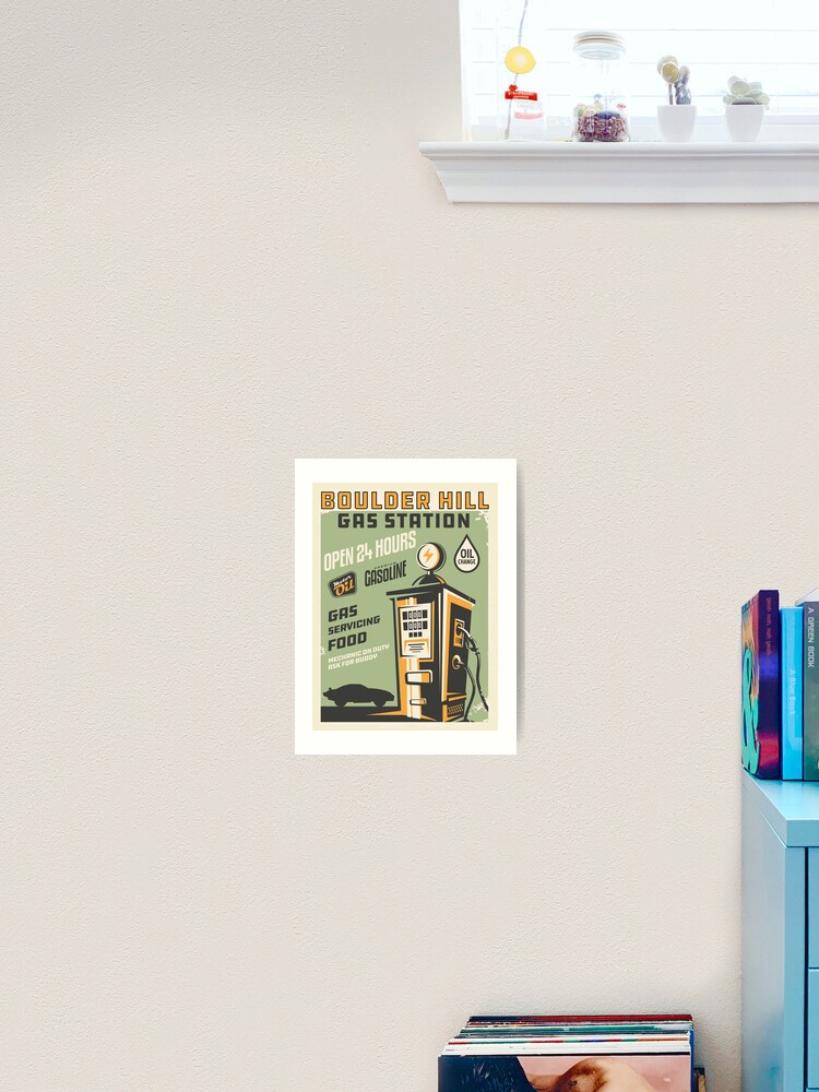 boulder hill gas station art print by mcpod redbubble boulder hill gas station art print by mcpod redbubble