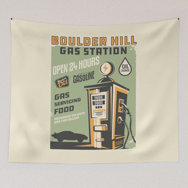 Item preview, Boulder Hill Gas Station designed and sold by Meta Cortex.