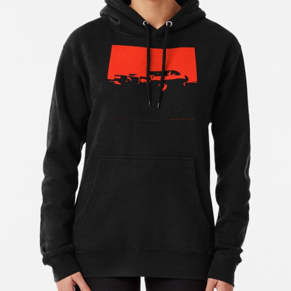 Pontiac Firebird, 1969 - Red on black Pullover Hoodie
