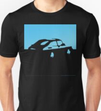 Saab 900, 1990 - Light blue on charcoal Unisex T-Shirt