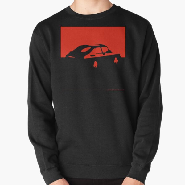 Saab 900, 1990 - Red on charcoal Pullover Sweatshirt