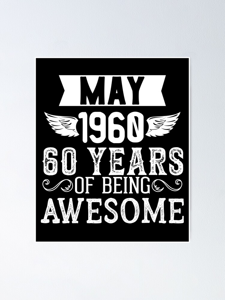 60 years of awesome t shirt