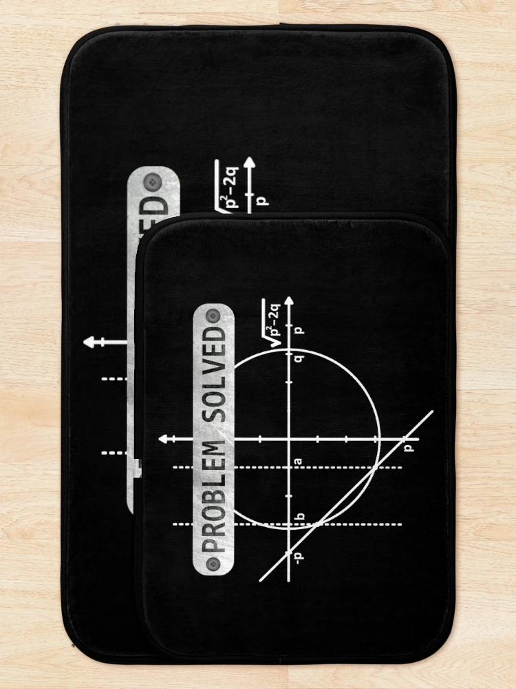 Thumbnail 5 of 6, Bath Mat, Math Problem Solved designed and sold by GR-ART.