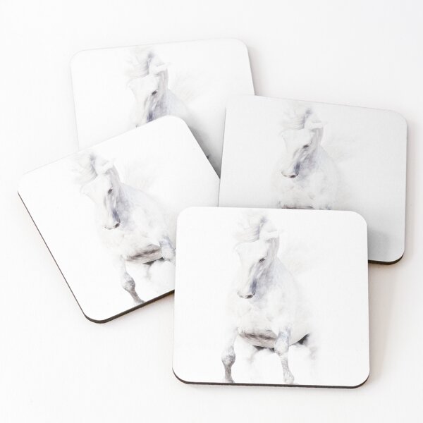 Item preview, Lusitano horse in white designed and sold by Nicole Bleck.