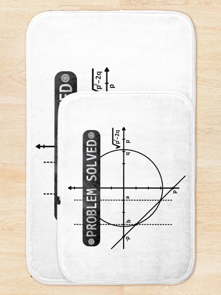Thumbnail 5 of 6, Bath Mat, Math Problem Solved designed and sold by GR-ART.