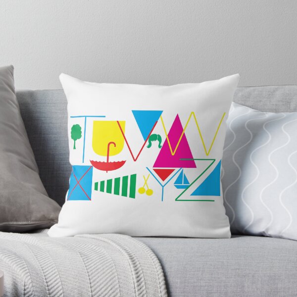 From T to Z Throw Pillow