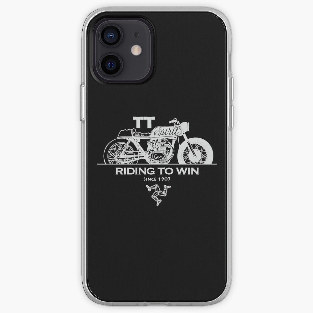 Isle Of Man Manx TT Racing Spirit Of The Racers Tourist Trophy Biker Races Graphic iPhone Case & Cover